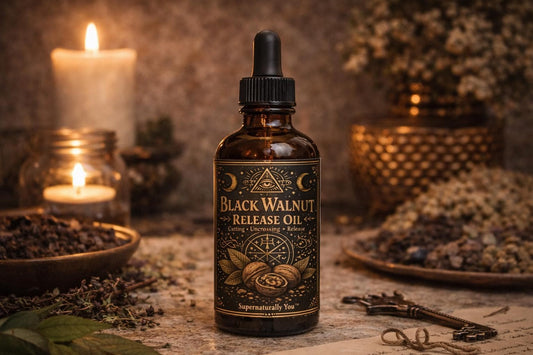 Black Walnut Release Oil – Uncrossing & Cutting Ties Ritual Oil | Remove Attachments | Spiritual Cleansing | Hoodoo Rootwork | 1 oz