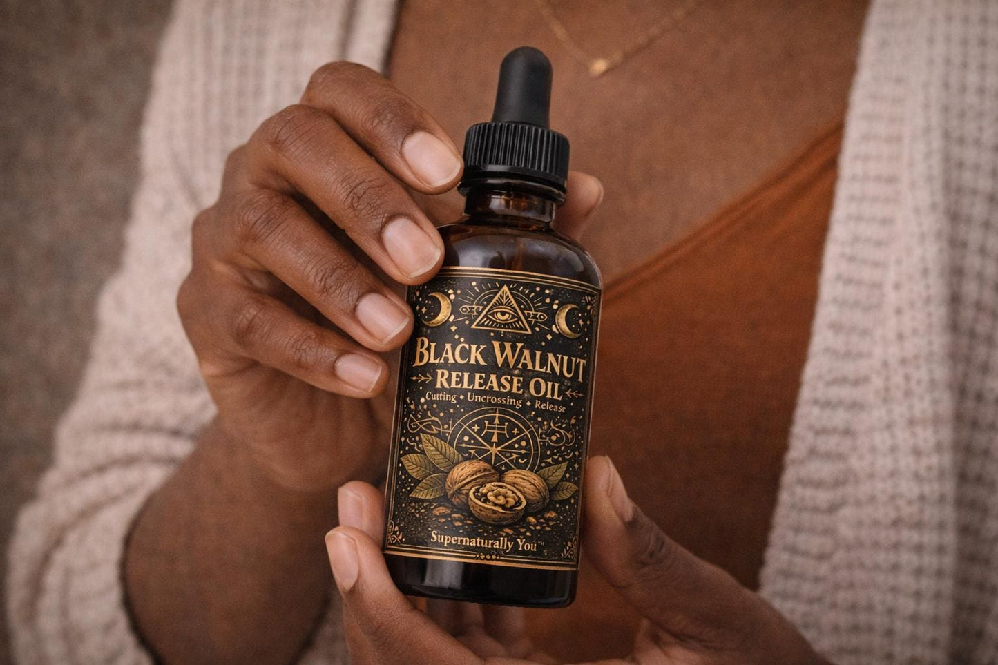 Black Walnut Release Oil – Uncrossing & Cutting Ties Ritual Oil | Remove Attachments | Spiritual Cleansing | Hoodoo Rootwork | 1 oz