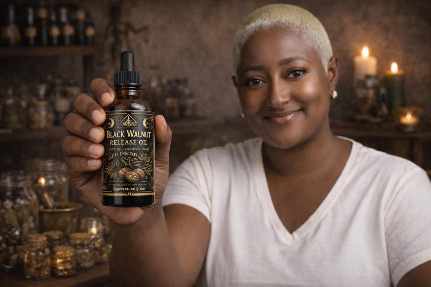 Black Walnut Release Oil – Uncrossing & Cutting Ties Ritual Oil | Remove Attachments | Spiritual Cleansing | Hoodoo Rootwork | 1 oz