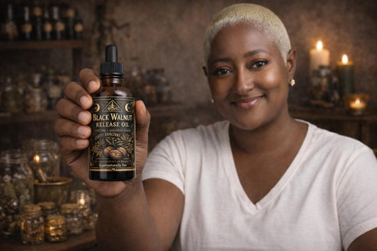 Black Walnut Release Oil – Uncrossing & Cutting Ties Ritual Oil | Remove Attachments | Spiritual Cleansing | Hoodoo Rootwork | 1 oz