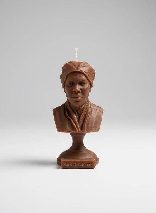 Harriet Tubman Bust Candle 5.5 Inch | Black History Candle | Underground Railroad Hero | African American Heritage Decor