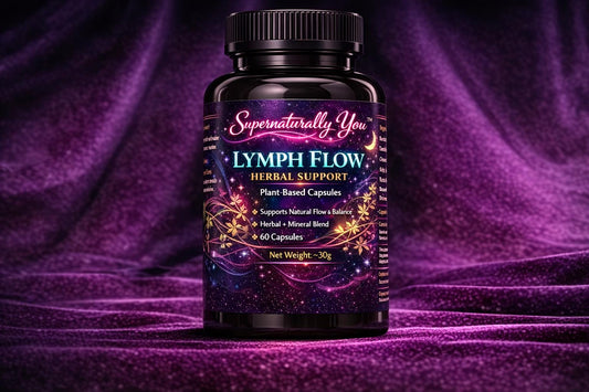 Lymph Flow Herbal Capsules | Burdock Root Dandelion Cleavers | Natural Lymphatic Support & Detox | Immune Boost | Herbalist Formulated |30ct