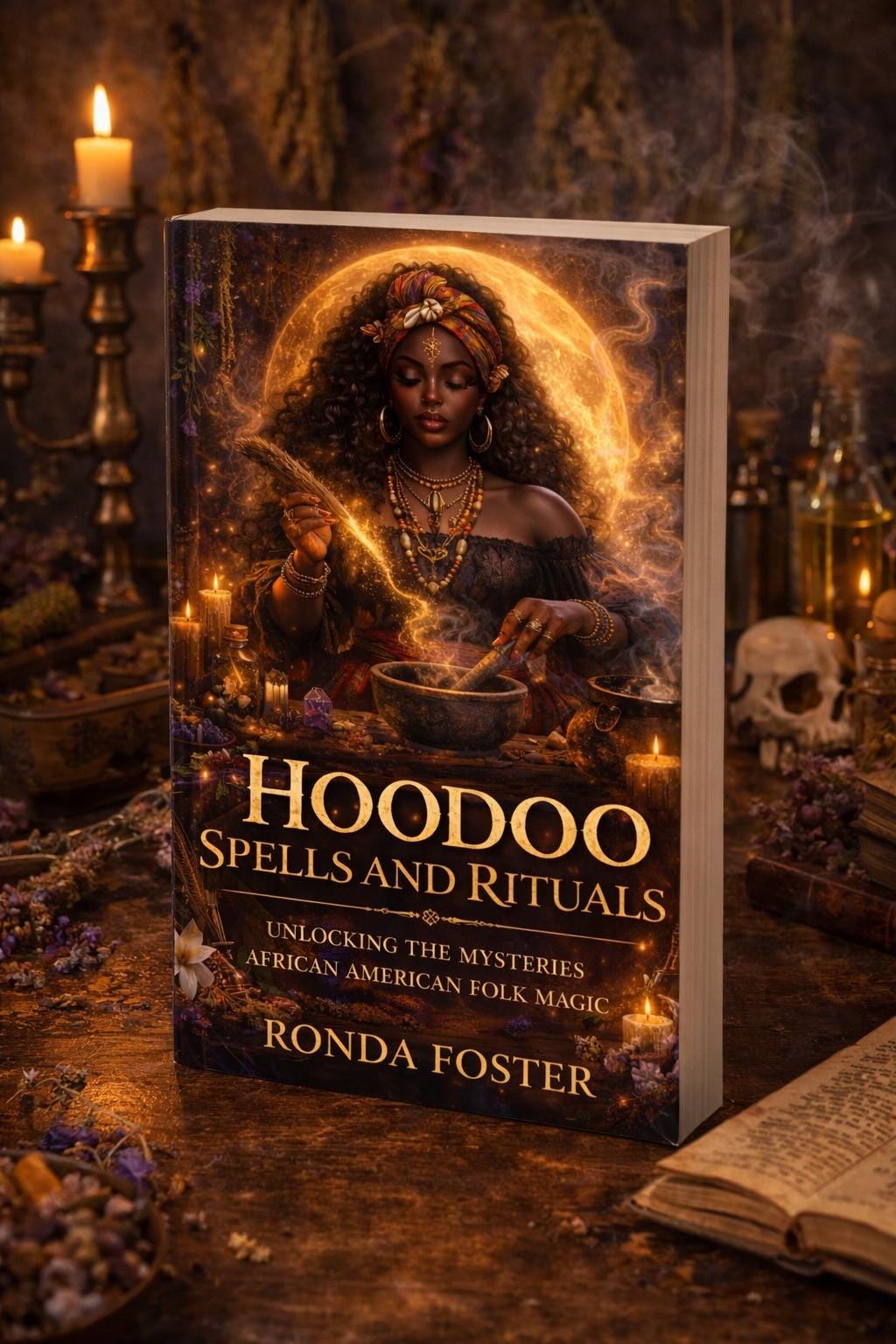 Hoodoo Spells and Rituals Book by Ronda Foster | African American Folk Magic | Signed Copy Available | Ancestral Healing | Rootwork Guide