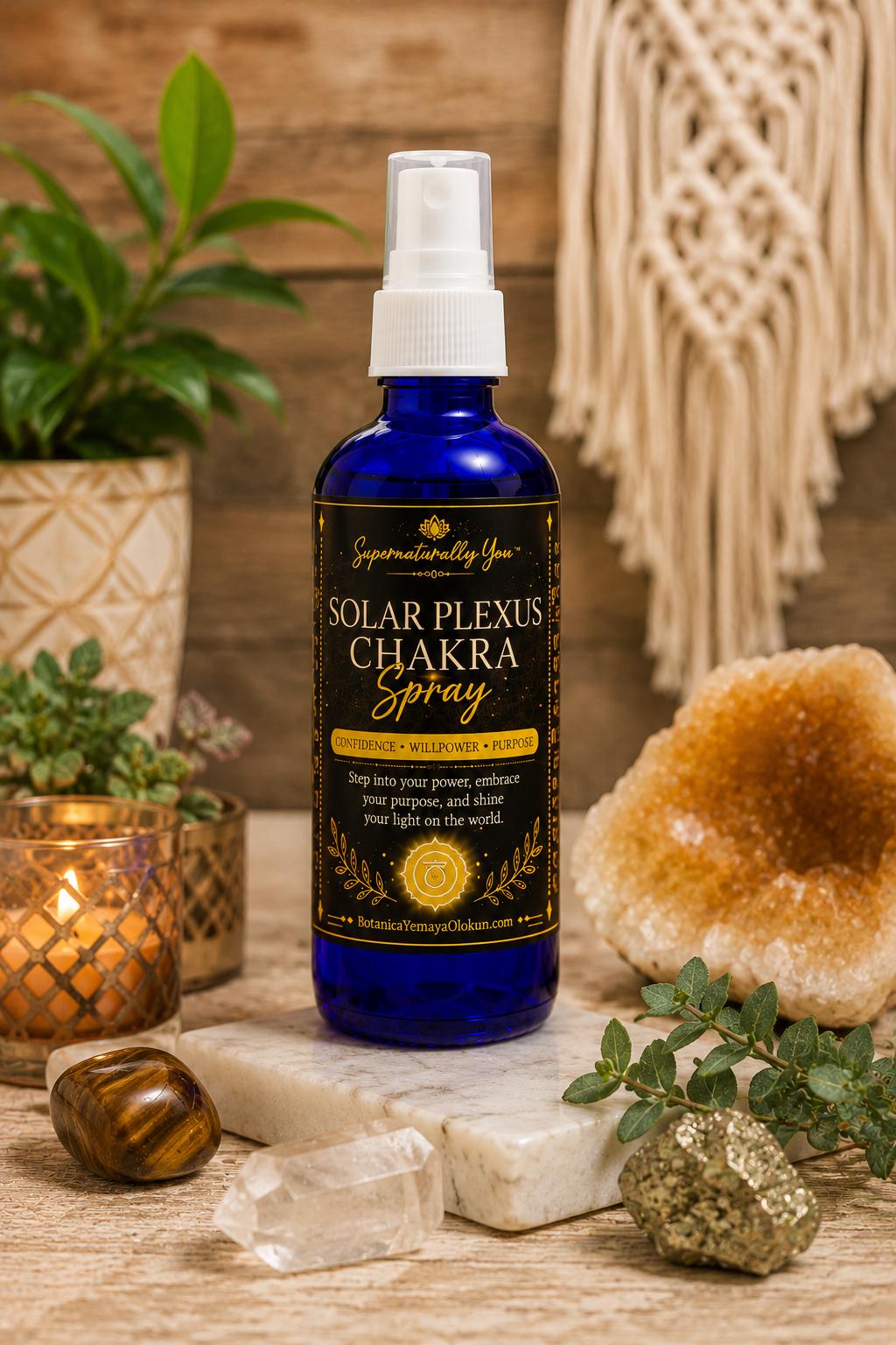 Solar Plexus Chakra Spray | Confidence Personal Power & Courage Mist | Handmade Ritual Essential Oil Spray | Manifestation Energy