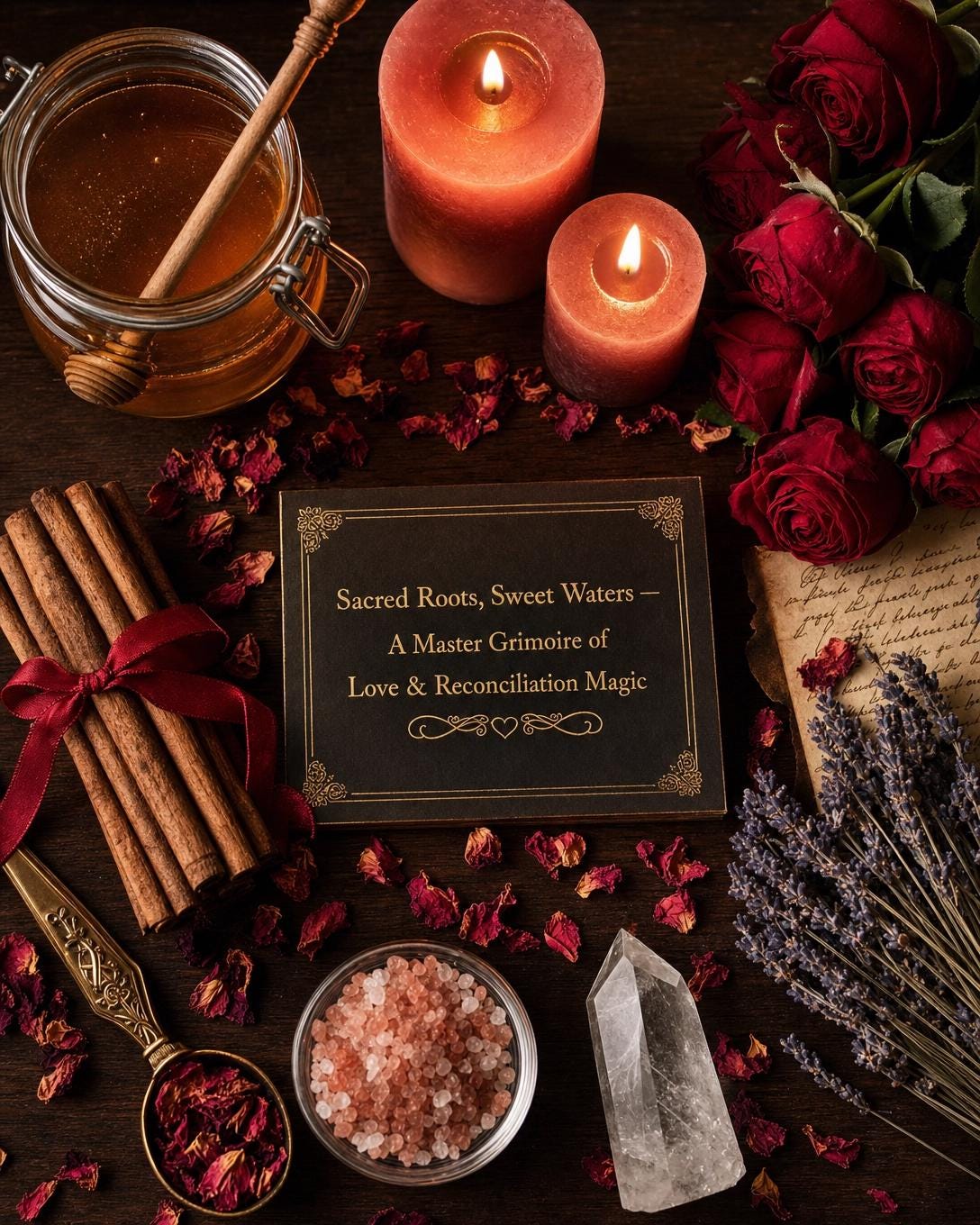 Sacred Roots Sweet Waters Love & Reconciliation Magic eBook | Hoodoo Grimoire | Spiritual Spells PDF