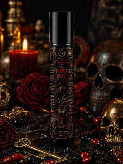 Exu Tranca Ruas Luxury Ritual Perfume | Quimbanda Cologne | Exu Scent | Exu Tranca Ruas Oil | Road Opening Cologne