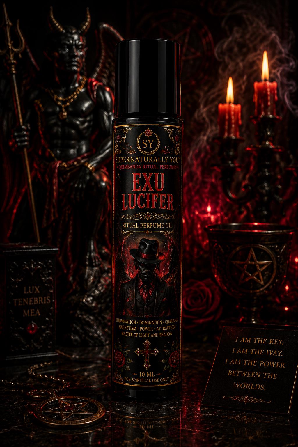 Exu Lucifer Luxury Ritual Perfume | Quimbanda Cologne | Seduction Cologne | Dark Luxury Fragrance | Exu Scent
