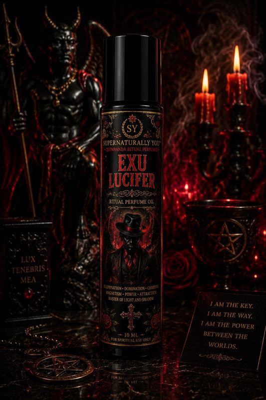 Exu Lucifer Luxury Ritual Perfume | Quimbanda Cologne | Seduction Cologne | Dark Luxury Fragrance | Exu Scent