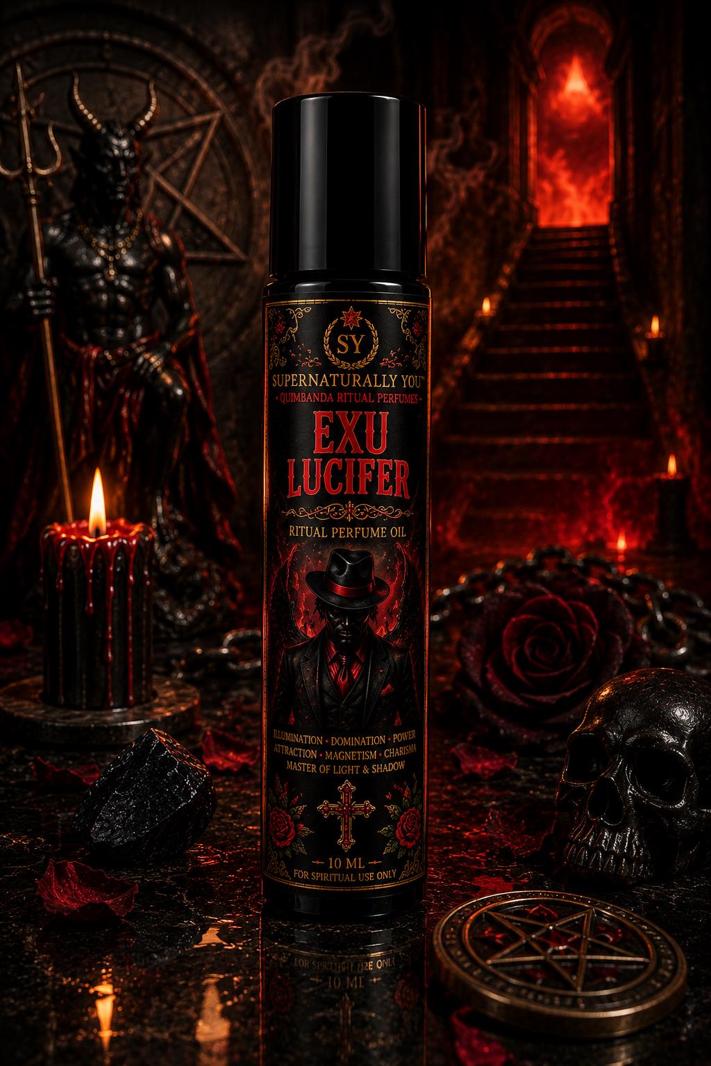 Exu Lucifer Luxury Ritual Perfume | Quimbanda Cologne | Seduction Cologne | Dark Luxury Fragrance | Exu Scent