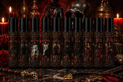 Exu Caveira Luxury Ritual Perfume | Quimbanda Cologne | Cemetery Ritual Oil | Gothic Cologne | Exu Scent
