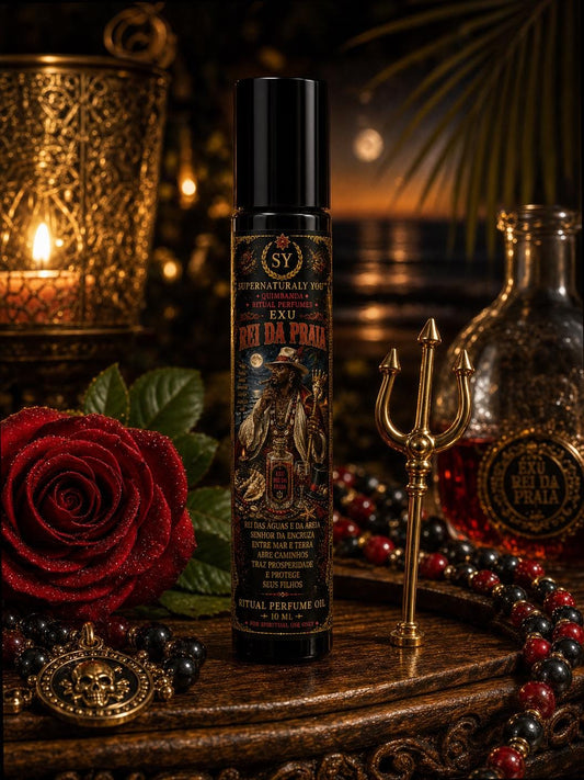 Exu Rei Da Praia Luxury Ritual Perfume | Quimbanda Cologne | Beach Ritual Cologne | Exu Rei Da Praia Oil | Ocean Spiritual Perfume