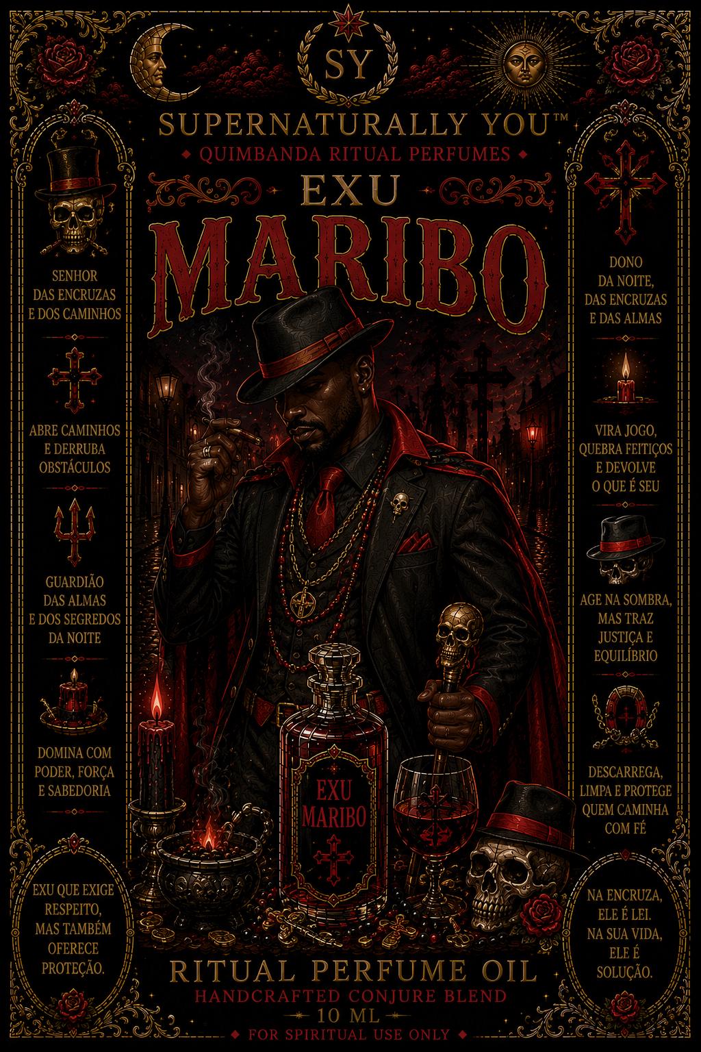 Exu Marabô Luxury Ritual Perfume | Quimbanda Cologne | Masculine Ritual Cologne | Exu Marabô Oil | Dark Seduction Perfume