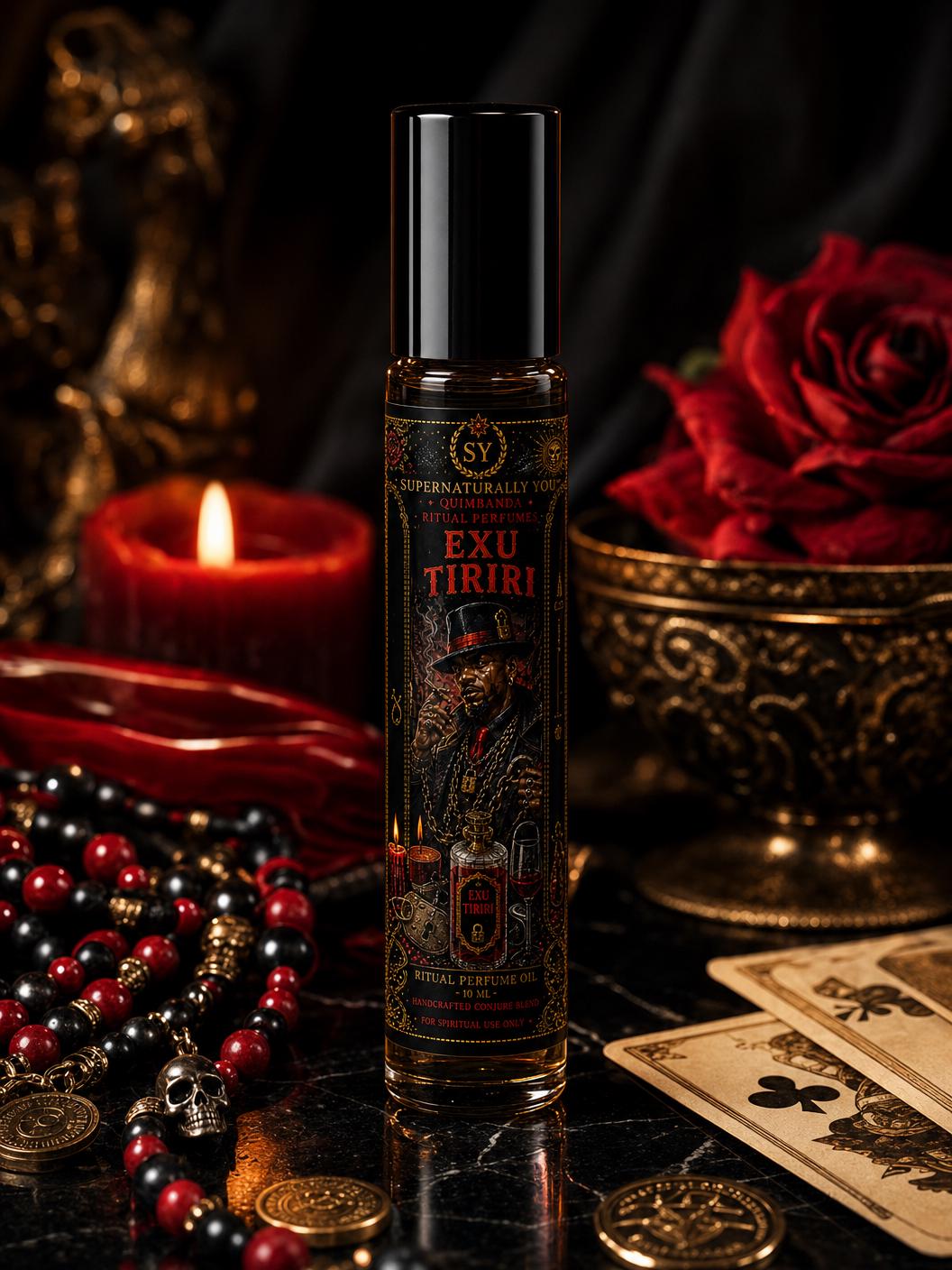 Exu Tiriri Luxury Ritual Perfume | Quimbanda Cologne | Fast Acting Ritual Oil | Exu Tiriri Oil | Obstacle Removal Cologne