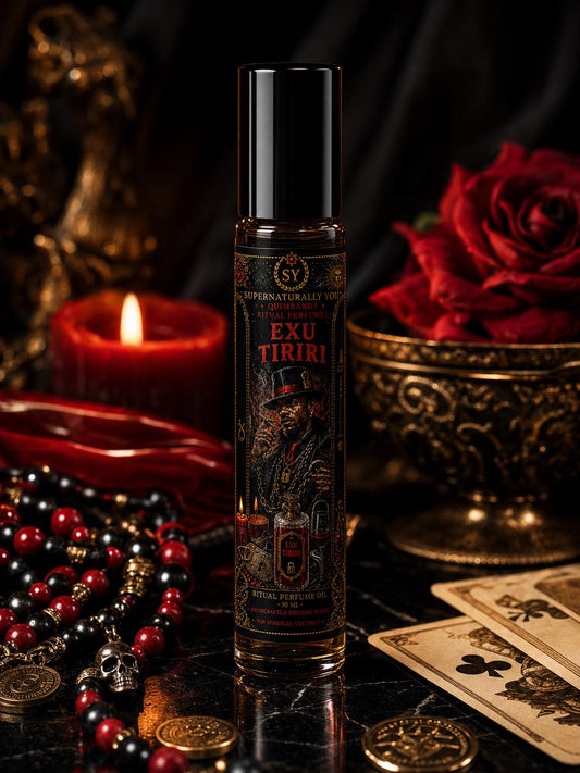 Exu Tiriri Luxury Ritual Perfume | Quimbanda Cologne | Fast Acting Ritual Oil | Exu Tiriri Oil | Obstacle Removal Cologne