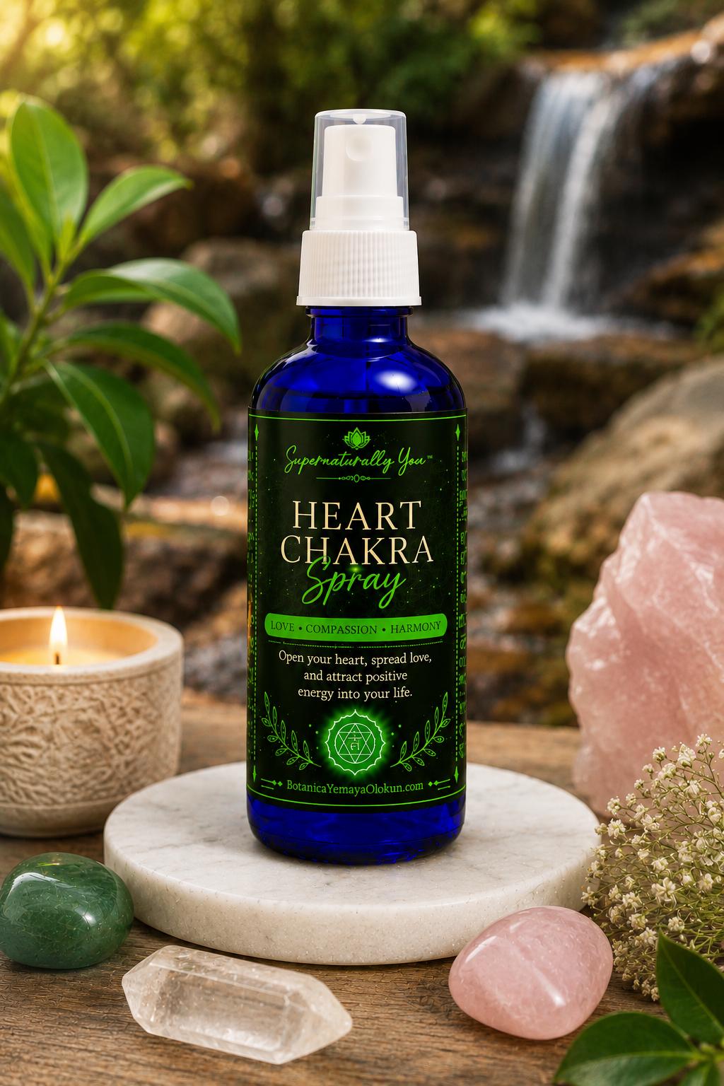 Heart Chakra Spray | Love Compassion & Emotional Healing Mist | Handmade Essential Oil Ritual Spray | Open Your Heart Energy