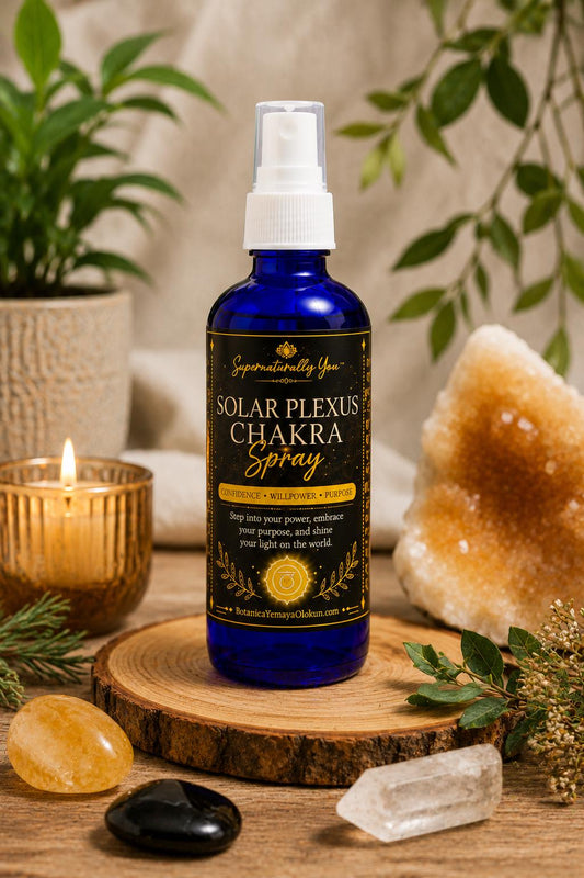 Solar Plexus Chakra Spray | Confidence Personal Power & Courage Mist | Handmade Ritual Essential Oil Spray | Manifestation Energy