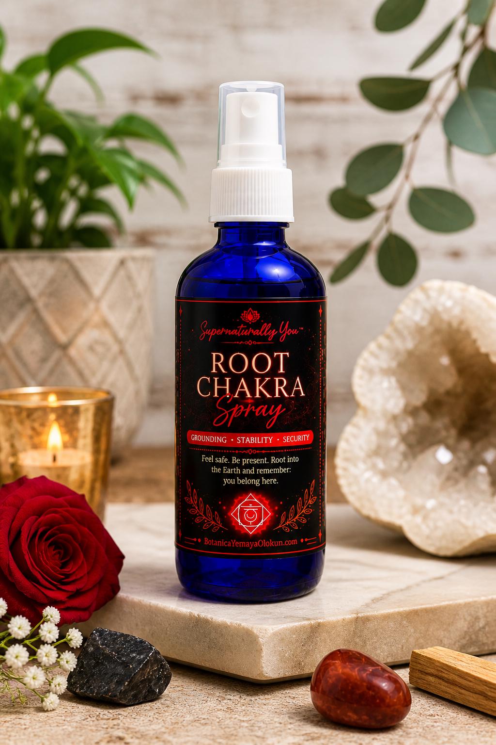 Red Jasper Root Chakra Spray | Grounding & Stability Ritual Mist | Security Courage Protection | Handmade Essential Oil Spray