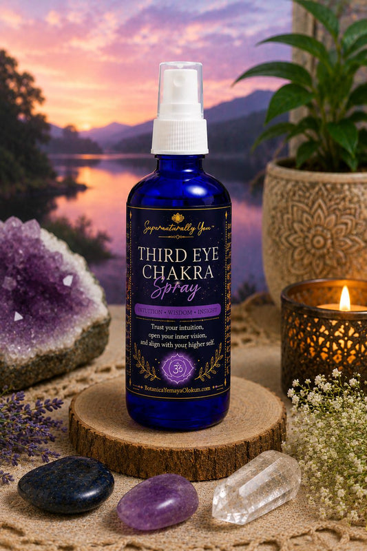 Third Eye Chakra Spray | Intuition Clarity & Spiritual Insight Mist | Handmade Essential Oil Ritual Spray | Psychic Awakening Energy