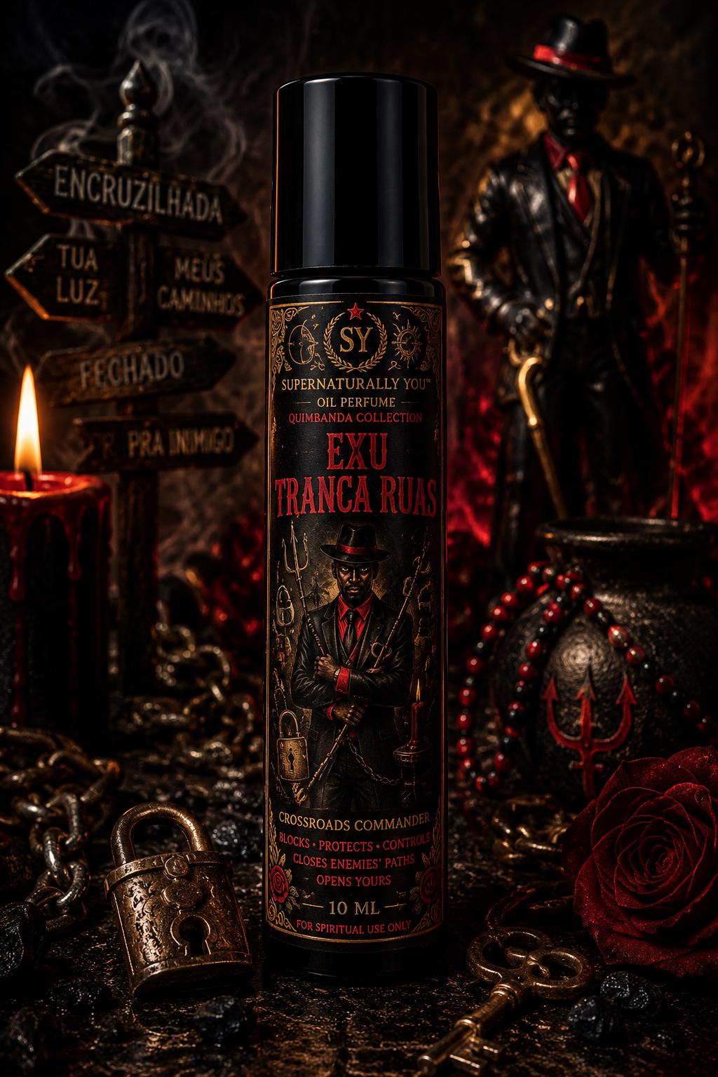 Exu Tranca Ruas Luxury Ritual Perfume | Quimbanda Cologne | Exu Scent | Exu Tranca Ruas Oil | Road Opening Cologne