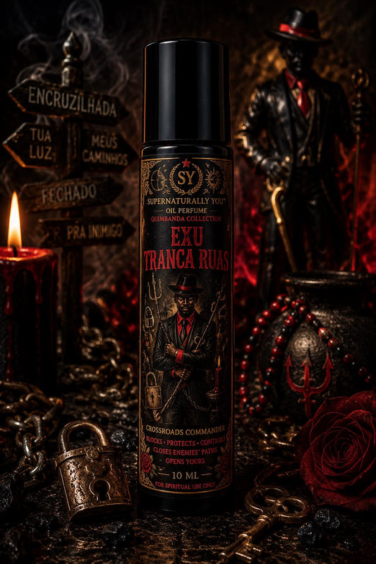 Exu Tranca Ruas Luxury Ritual Perfume | Quimbanda Cologne | Exu Scent | Exu Tranca Ruas Oil | Road Opening Cologne