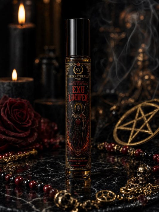 Exu Lucifer Luxury Ritual Perfume | Quimbanda Cologne | Seduction Cologne | Dark Luxury Fragrance | Exu Scent