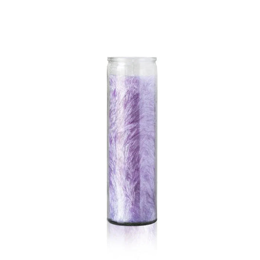 Lavender Purple Handcrafted Plain Palm Wax Prayer Candle